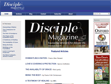 Tablet Screenshot of disciplemagazine.com